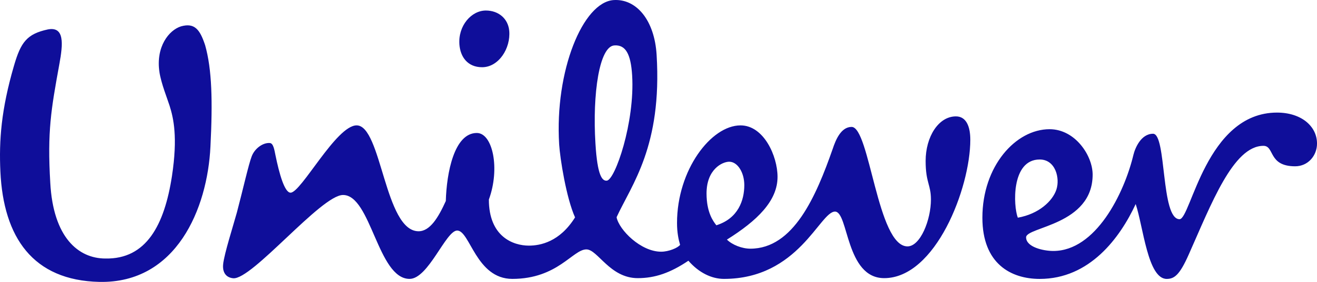 Logo of a company featuring blue cursive lettering.