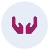 the silhouette of two hands