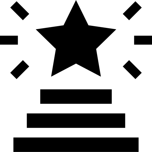  a staircase with a star at the end